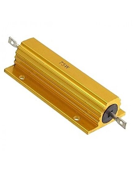 RX24 75W 5% 75R, мощный постоянный резисторrx24 75вт ±5% 75ом, алюминиевый корпус