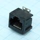 1-338088-3, модульный разъем, cat3, rj45, гнездо, 8 контакт(-ов), 8 вывод(-ов), 1 порт(-ов), изображение 2