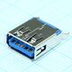 484080003, разъем usb, тип a, usb 3.0, розетка, 9 выводов, угловая, dip монтаж, изображение 2