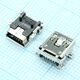 1734035-2, разъем mini usb, тип b, usb 2.0, розетка угловая, 5 контактов, smd, изображение 2
