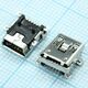 1734035-1, разъем mini usb тип b, usb 2.0, розетка, 5 вывод(-ов), поверхностный монтаж (smd), прямой угол, изображение 2