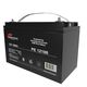PE12100, аккумулятор свинцово-кислотный 12v 100ah, размер 328х172х222мм, крепление под болт м8, срок службы 6 лет